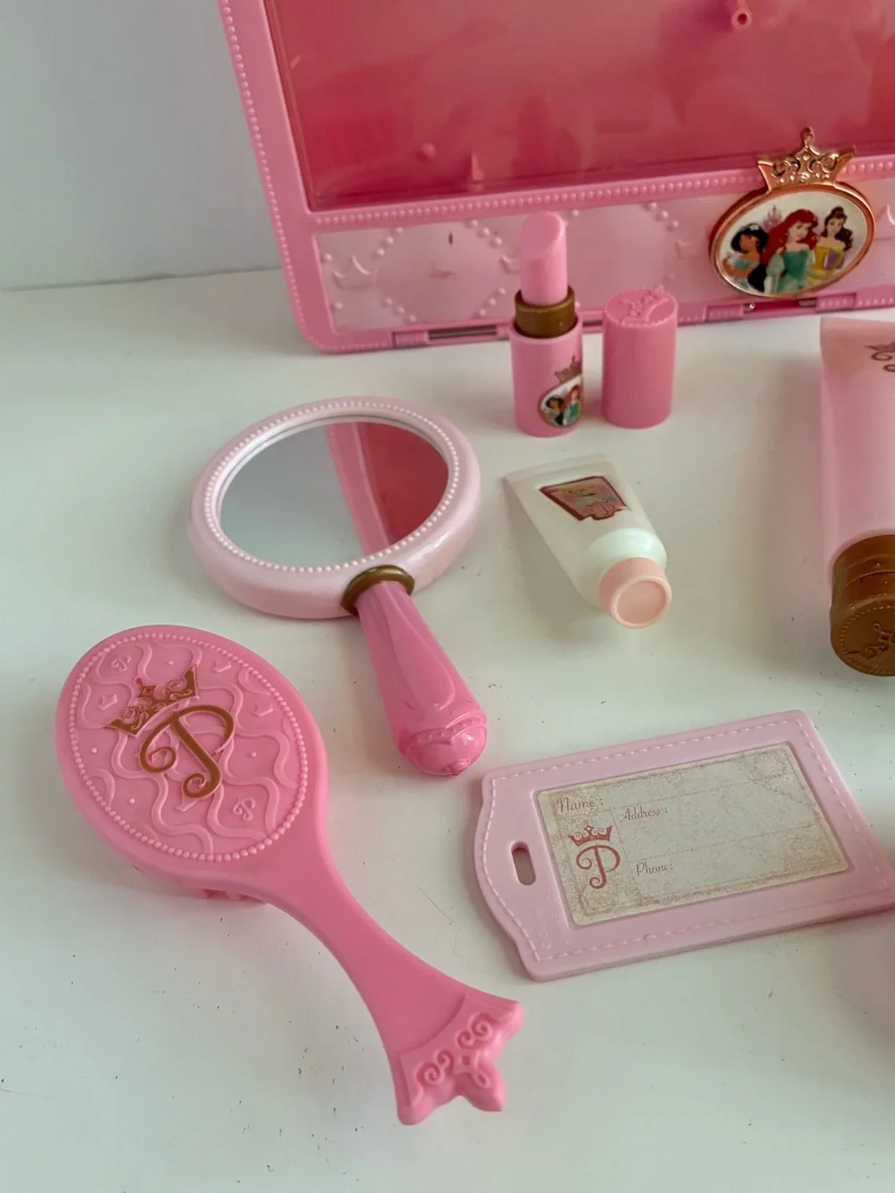 Disney Princess Pretend Makeup Playset Pink Case Read
